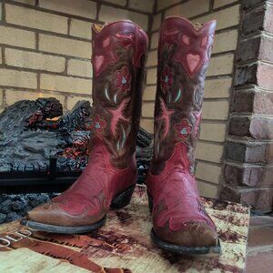 Old Gringo Golondrita 8 B Point Toe Leather Cowgirl Boots